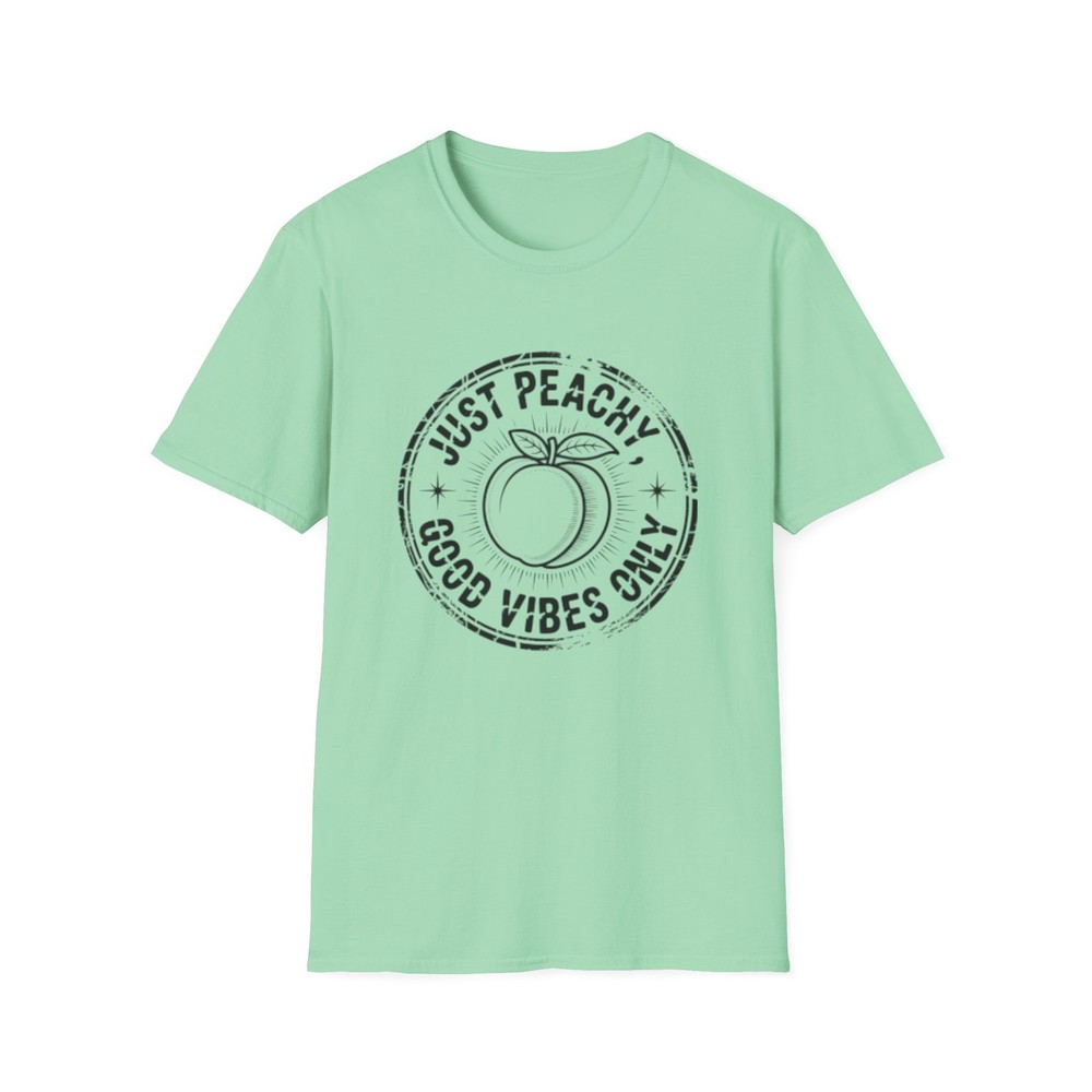 -Just Peachy Good Vibes T-Shirt | Peach Graphic Tee