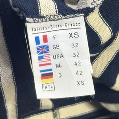 Saint-James T-Shirt Mens XS Blue Striped Round Neck Cotton Long Sleeve France