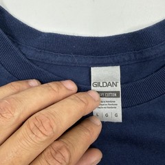 Gildan Shirt Mens L Blue Long Sleeve SJ Alumni Graphic Heavyweight Cotton