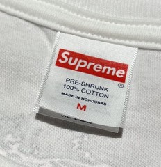 Supreme Tag Tee White Medium Brand New