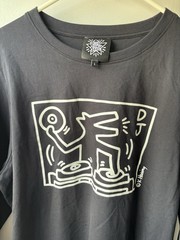 Keith Haring Pop Shop DJ Dog Long Sleeve T Shirt Black Men’s Size L EUC