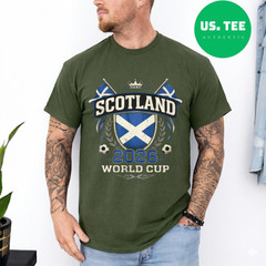 Scotland World Cup 2026 Football Fan T Shirt Scottish Soccer Graphic Tee