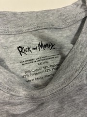 Rick & Morty T-shirt Short Sleeve Adult Swim Top Pocket, Size XXL All Over Print