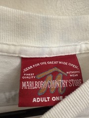 VTG 90s Marlboro Country Store Pocket T-Shirt “Red Hot Roadhouse” On Size USA