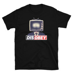 Disobey TV Head Suit Man T-Shirt – Bold Graphic Design for Trendsetters