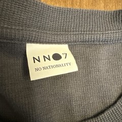 NN07 No Nationality Shirt Mens Small Gray Clive 3323 Waffle Thermal Long Sleeve