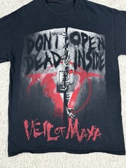 Veil of Maya Shirt Small Black The Walking Dead Don’t Open Dead Inside Band Tee