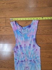 Choice of Tie Dye: Medium Tie Die Tank Top, STRETCHY Gildan 100% Cotton Handmade