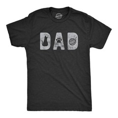 Mens Dad Cat T Shirt Funny Pet Kitty Cute Dad Graphic Novelty Tee