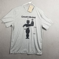 Nike Dri-Fit Graphic Training T-Shirt “Growth Mindset” Grey Mens M (DM6273-083)