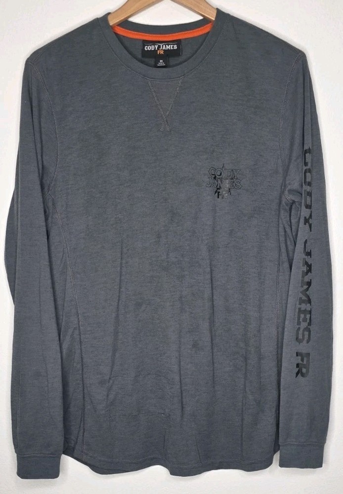 Cody James FR Flame Resistant Work Shirt Gray Logo Long Sleeve