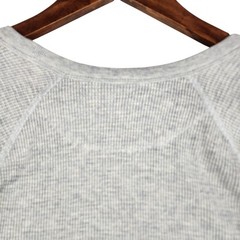 Faherty Mens Cloud Waffle Crew XL Light Blue Thermal Knit Long Slv PIMA Cotton