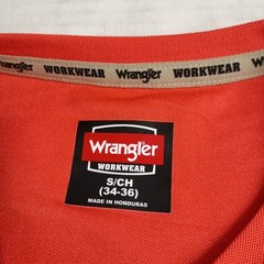 Wrangler Workwear Men’s Short Sleeve Performance Tee Cayenne Size S (34-36) NWT