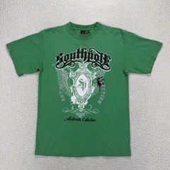 Southpole Graphic T Shirt Men’s L Green Y2K Streetwear Hip Hop Skater Urban