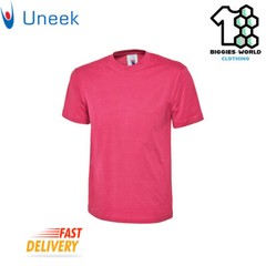 Uneek 1/2/4 PACK Unisex Classic T-Shirt Short Sleeve Work/ Casual Tee (UC301)