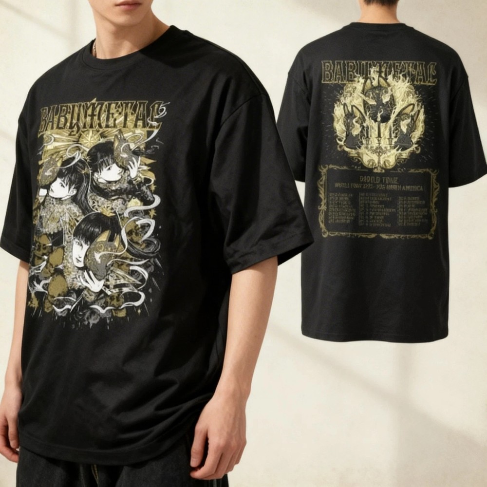 NEW Babymetal World Tour 2025 2026 North American Tour Dates T Shirt