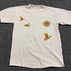 Speedo Mens T Shirt Size M White Global Voyager Hudson Bay Ducks Compass Vintage