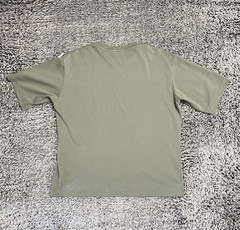 Uniqlo AIRism Shirt Adult Large Green Short Sleeve Athleisure Medium Wash Casual