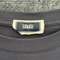 Kith New York Logo T-Shirt Dark Grey Graphic Tee Mens Large