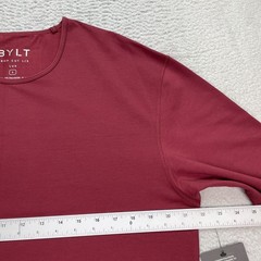 BYLT Drop Cut LUX Long Sleeve Stretch Red Shirt Men’s Large NWT