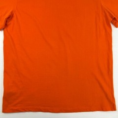 Nike Shirt Men Large Center Swoosh Spell Out Dri Fit Orange Work Party Core Ex