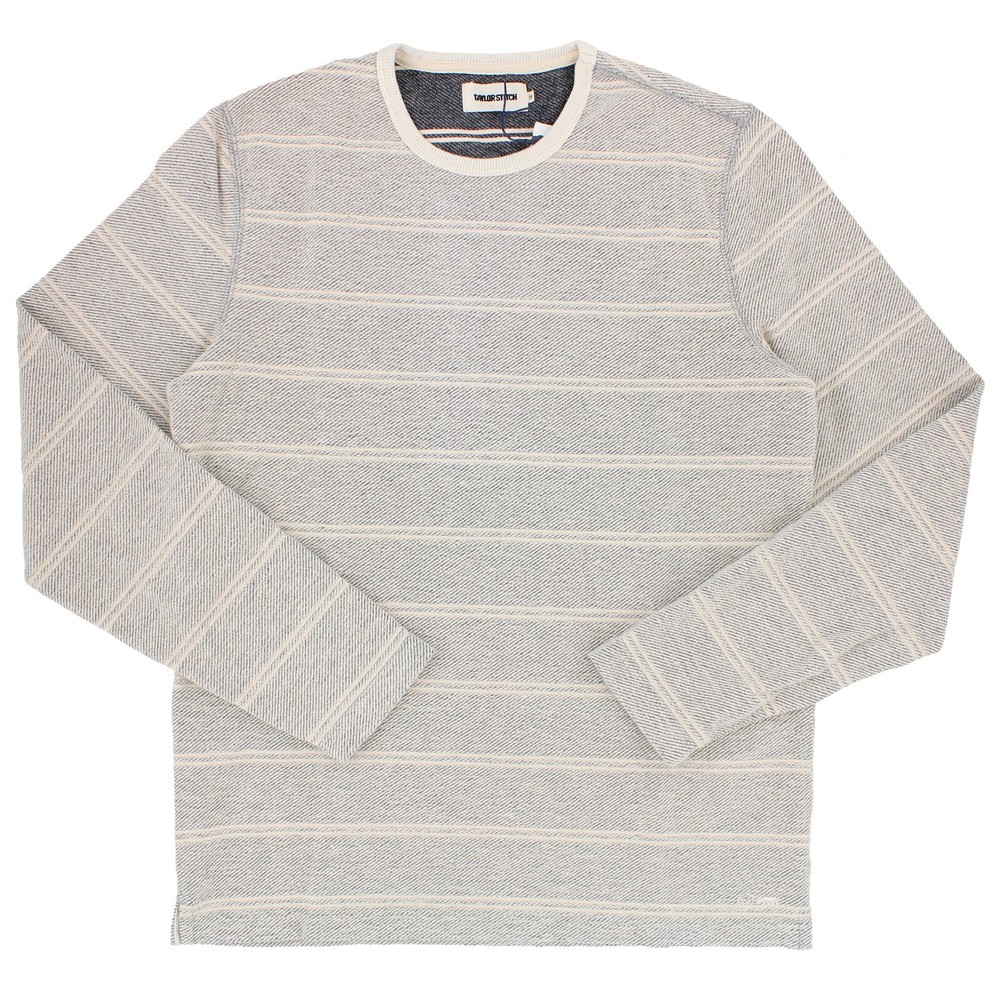 Taylor Stitch Men’s Long Sleeve Shirt Morgan Crew Neck Relaxed Silhouette $98