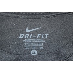 Nike Dri-FIT Gym Shirt Mens XL Black Workout Swoosh Performance Tee Polyester
