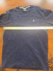 Polo Ralph Lauren Long Sleeve Thermal Shirt Mens Large Navy Blue Waffle Knit
