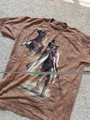 The Mountain Mens T-shirt Brown Cowboy Western Horse Wild West Tee Size XL