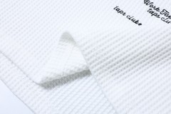 Men’s Work Taeleplus Waffle Knit Long Sleeve Tee Streetwear Y2K Graphic White