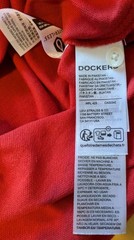 Dockers T-shirt Red Cotton Crewneck Short Sleeve Men’s Size M/Slim NEW