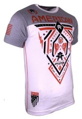 AMERICAN FIGHTER Men’s T-Shirt FAIRBANKS 50/50 FOOTBALL Athletic Biker MMA S-5XL