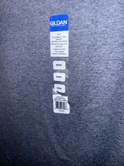 Gilden Medium *Set Of 3* Blue Grey Basic T-Shirts Heather Navy NWT