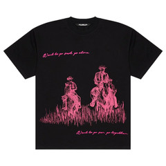VALABASAS GO FAR [VALA-VLBS-VT4-1009-BLACK] TEE T – Embroidered 🤠 BOXY Shirt
