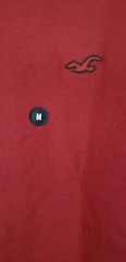 Hollister Men’s Must-Have Crewneck Short Sleeves T-Shirt Burgundy Size Medium