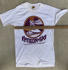Vintage Patron Ski Pope John Paul II USA October 1979 T Shirt Velva Sheen 1970s