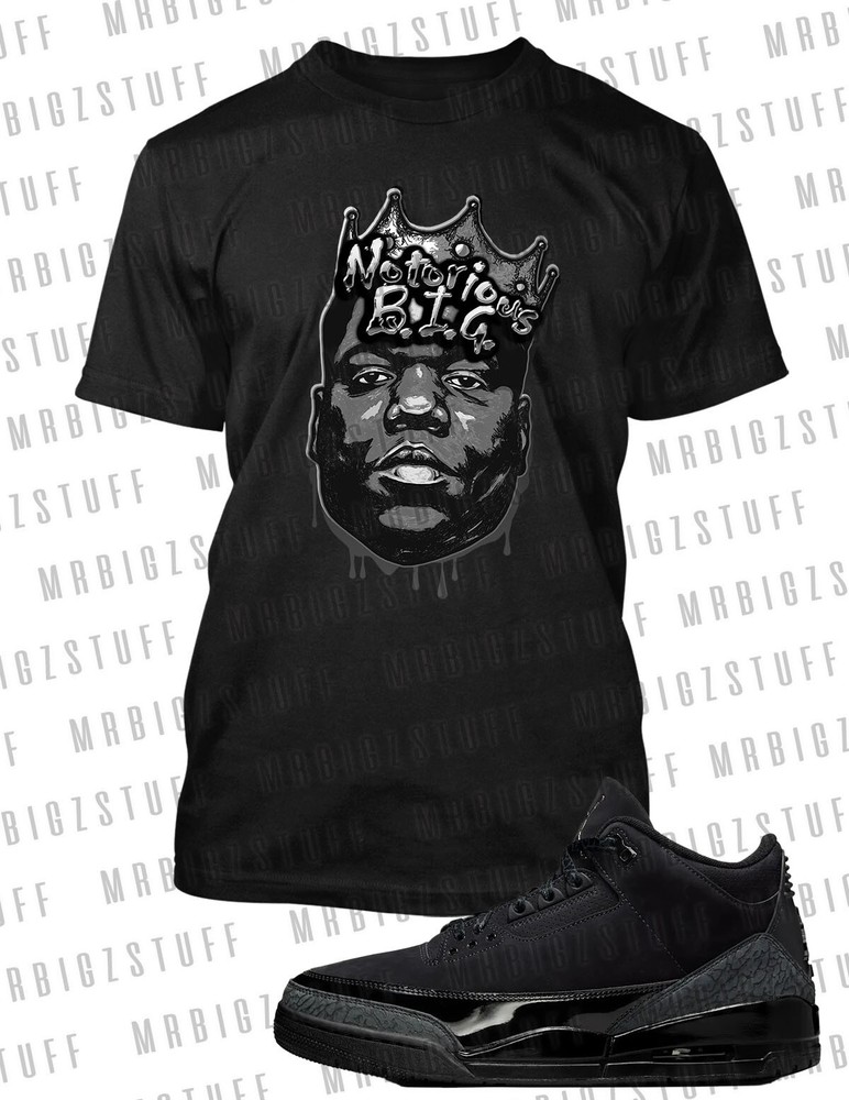 Mens 10XL Biggie The MAN Pro Club Hip Hop Streetwear Black Tee Shirt Rap Graphic