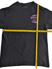 Anti Social Social Club Mens Lava T-Shirt ASSC Tee Black Purple Pink Medium