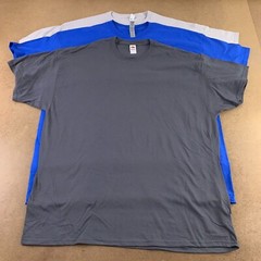 Men’s XL Charcoal Blue Gray Short Sleeve Crew Neck T-Shirt 3 Pieces New