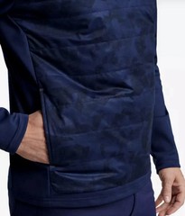 Peter Millar Navy Bond Elite Brushstroke Camo Crewneck Pullover MF23EZ47A NWT M