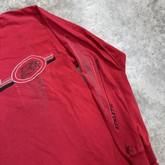 Starter Shirt Mens Medium Red Long Sleeve Athletic Graphic Logo Vintage Style