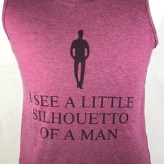 I See A Little Silhouetto Of A Man Tank Top Shirt XL Queen Bohemian Lyric Plum