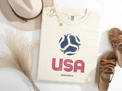 Retro Country Soccer Tee | Retro Soccer Cup Fan Tee, Soccer Gift