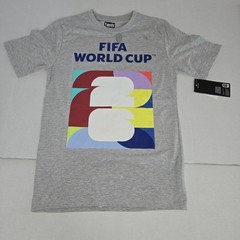 Fifa World Cup Tour 2026 TShirt Lg Soccer USA Futbol Fan Nwt Flaw See Pics Grey