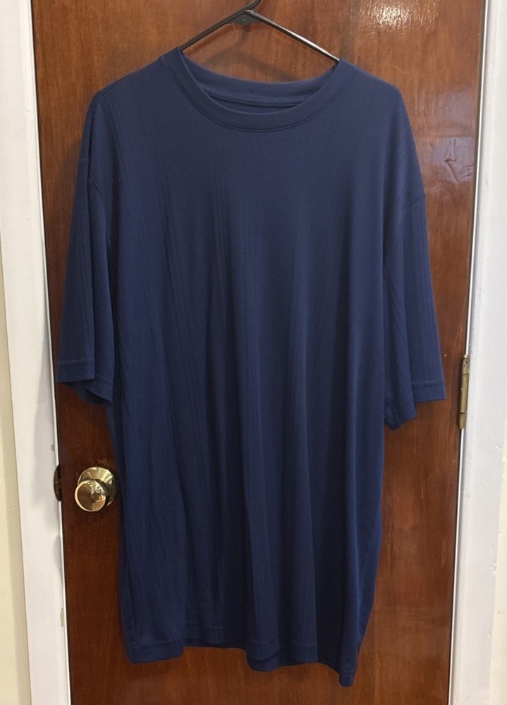 Claiborne T-shirt Men’s Blue Moisture Wicking Short Sleeve Size XLT