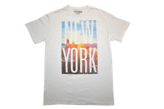 Fifth Sun Mens New York City Skyline White Shirt NWT S- 2XL