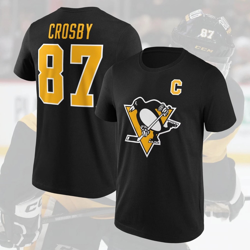 HOT ITEM! Sidney Crosby #87 Pittsburgh Penguins 2025 Name & Number For Fans