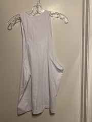 JC DISTRO Men’s Tank Top Racerback Deep cut arms White Size Small NWOT