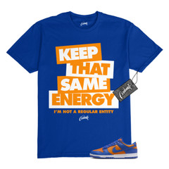 Dunk Knicks Team Royal Blue Orange Low Bright Ceramic T Shirt to Match K2