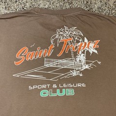 Asos Shirt Mens Large Brown Saint Tropez Sport & Leisure Club Oversized Design
